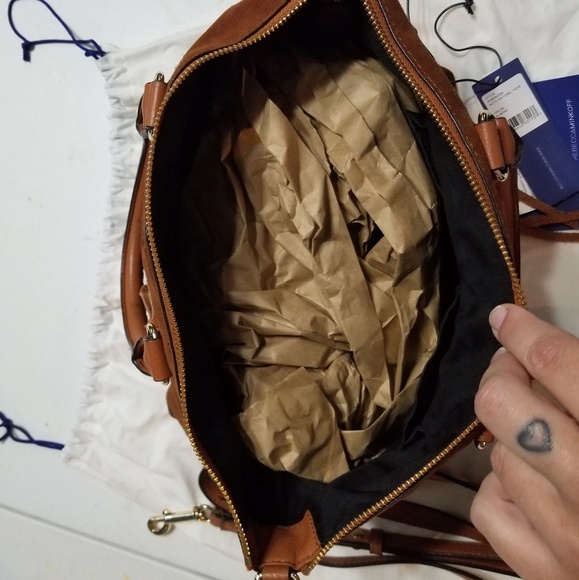 Rebecca Minkoff Moto Sued Hand Bag - Picture 3 of 6